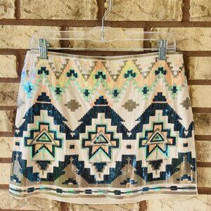 Express Sequin Mini Skirt